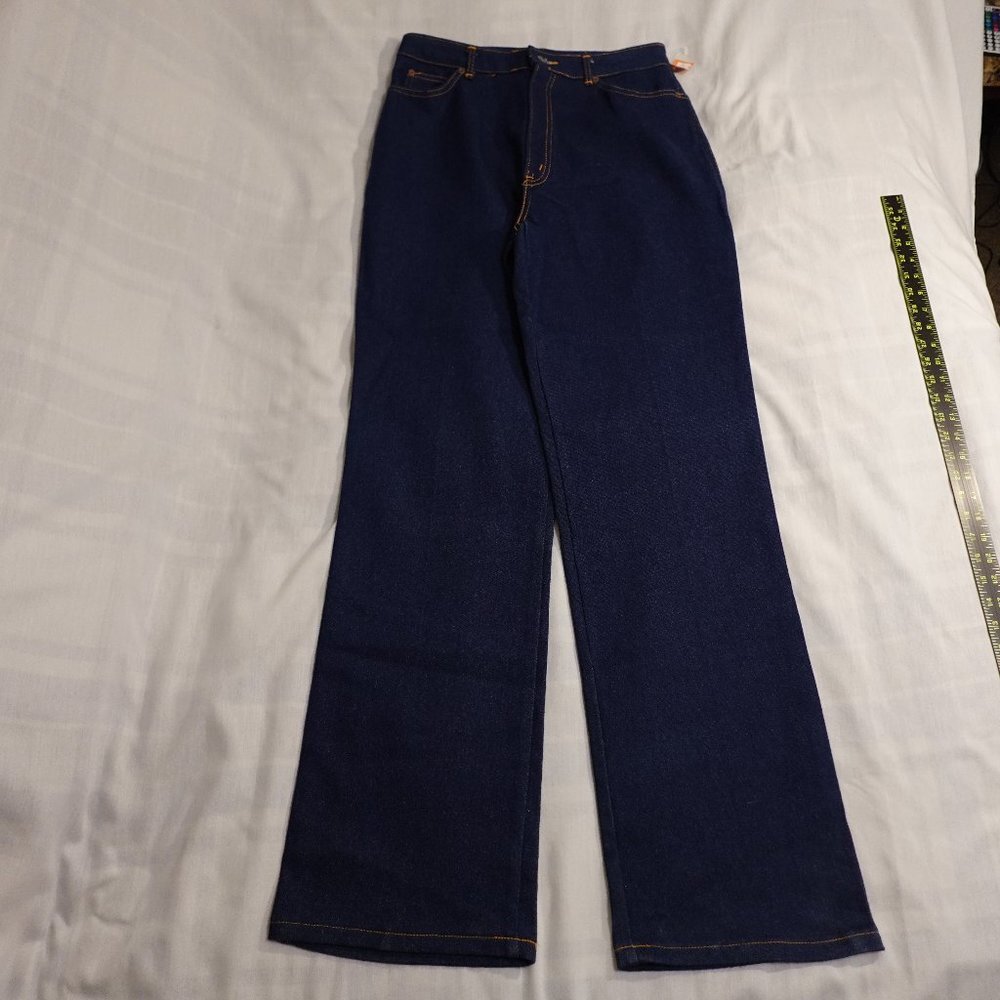 Vintage‎ Chic jeans high rise straight leg women's 18 dark wash blue